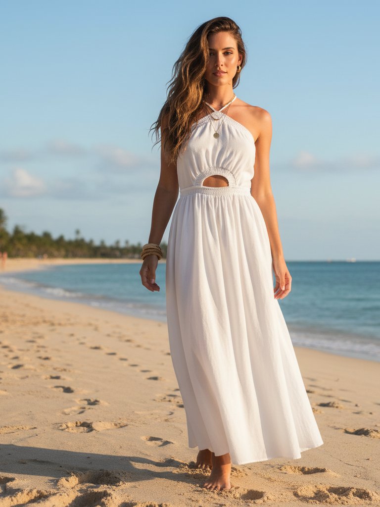 Petal & Pup Madi Maxi Dress White Small Romantic Vacation Dress Nwt